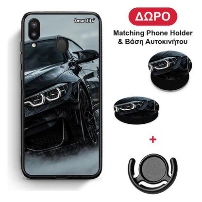 Black BMW - Samsung Galaxy M20 θήκη + Δώρο Phone Holder & Βάση Αυτοκινήτου
