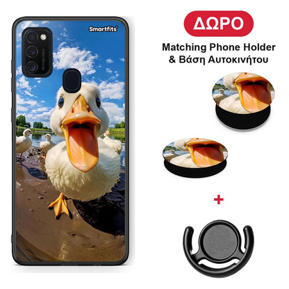 Duck Face - Samsung Galaxy M21 / M30s θήκη + Δώρο Phone Holder & Βάση Αυτοκινήτου