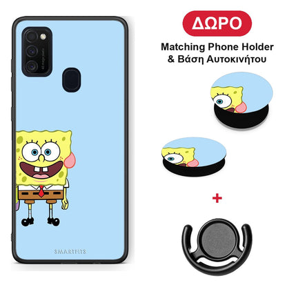 Friends Bob - Samsung Galaxy M21 / M30s θήκη + Δώρο Phone Holder & Βάση Αυτοκινήτου