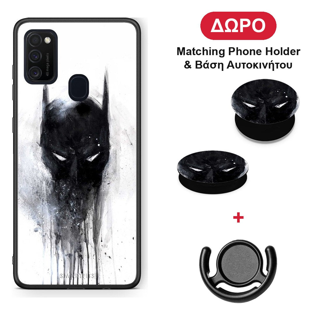 Hero Paint Bat - Samsung Galaxy M21 / M30s θήκη + Δώρο Phone Holder & Βάση Αυτοκινήτου
