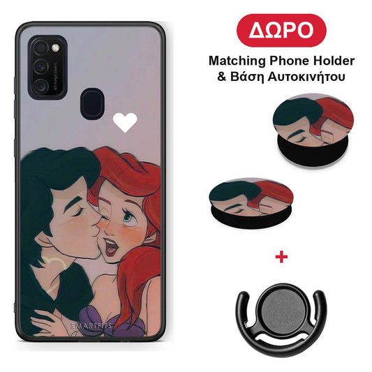 Mermaid Couple - Samsung Galaxy M21 / M30s θήκη + Δώρο Phone Holder & Βάση Αυτοκινήτου