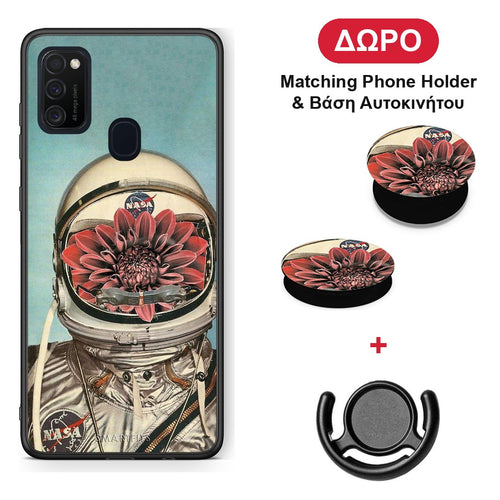 Nasa Bloom - Samsung Galaxy M21 / M30s θήκη + Δώρο Phone Holder & Βάση Αυτοκινήτου