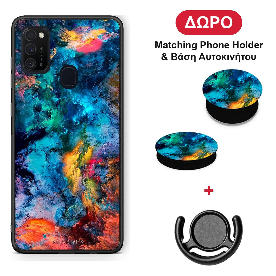 Paint Crayola - Samsung Galaxy M21 / M30s θήκη + Δώρο Phone Holder & Βάση Αυτοκινήτου
