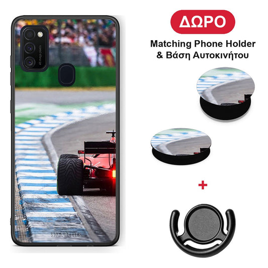 Racing Vibes - Samsung Galaxy M21 / M30s θήκη + Δώρο Phone Holder & Βάση Αυτοκινήτου