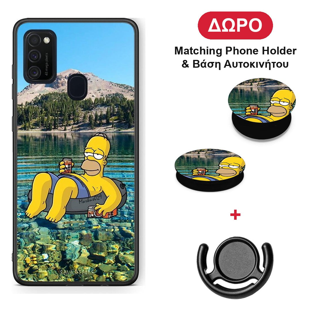 Summer Happiness - Samsung Galaxy M21 / M30s θήκη + Δώρο Phone Holder & Βάση Αυτοκινήτου