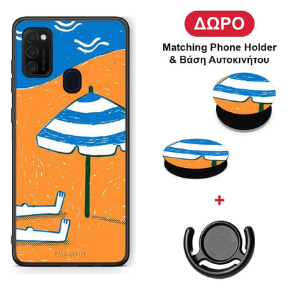 Summering - Samsung Galaxy M21 / M30s θήκη + Δώρο Phone Holder & Βάση Αυτοκινήτου