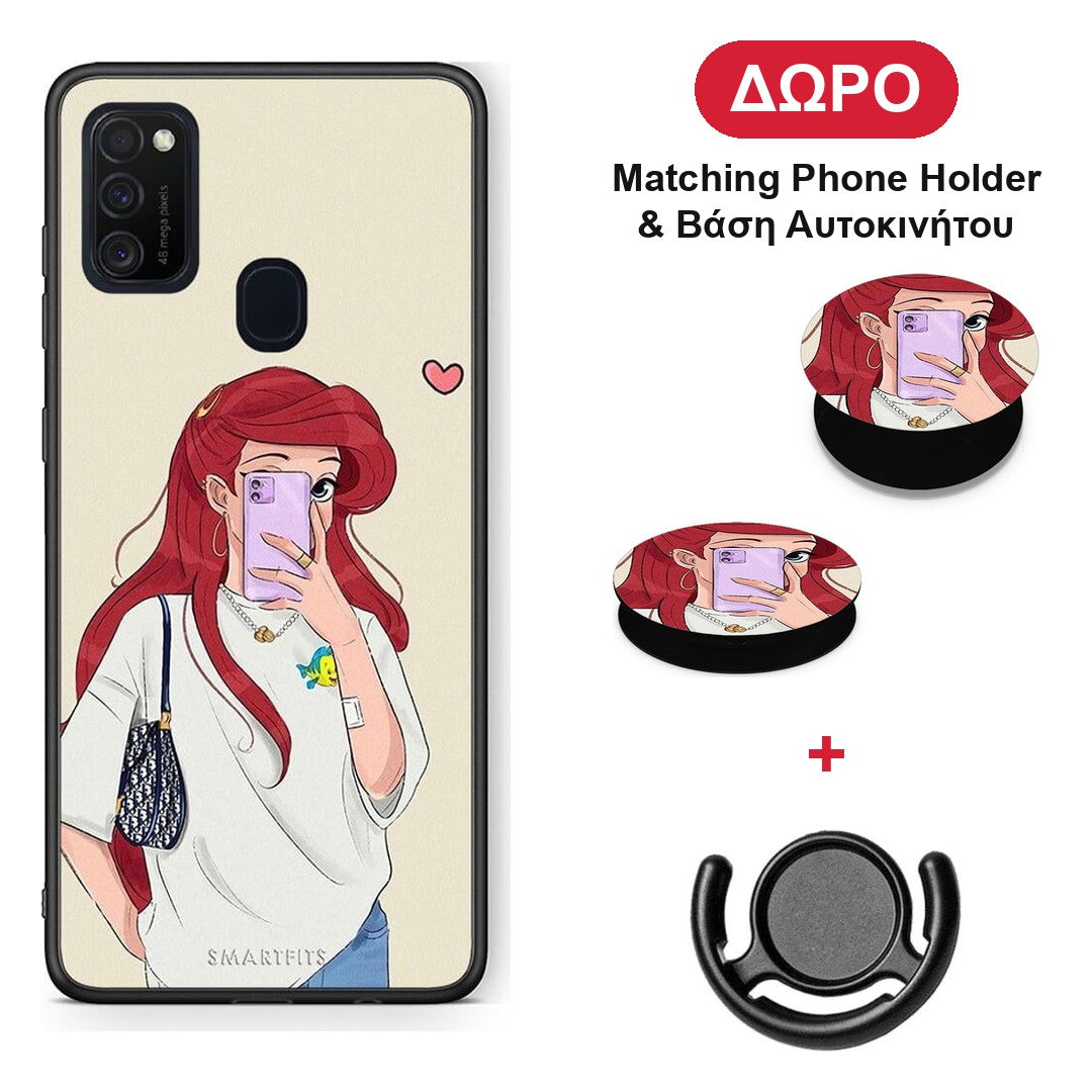 Walking Mermaid - Samsung Galaxy M21 / M30s θήκη + Δώρο Phone Holder & Βάση Αυτοκινήτου