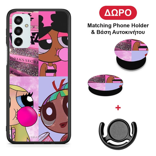 Bubble Girls - Samsung Galaxy M23 / F23 θήκη + Δώρο Phone Holder & Βάση Αυτοκινήτου