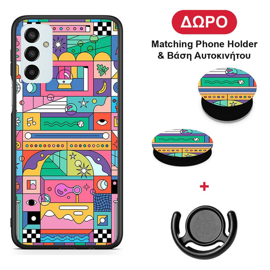 Bubbles Soap - Samsung Galaxy M23 / F23 θήκη + Δώρο Phone Holder & Βάση Αυτοκινήτου