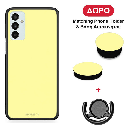 Butter Yellow - Samsung Galaxy M23 / F23 θήκη + Δώρο Phone Holder & Βάση Αυτοκινήτου