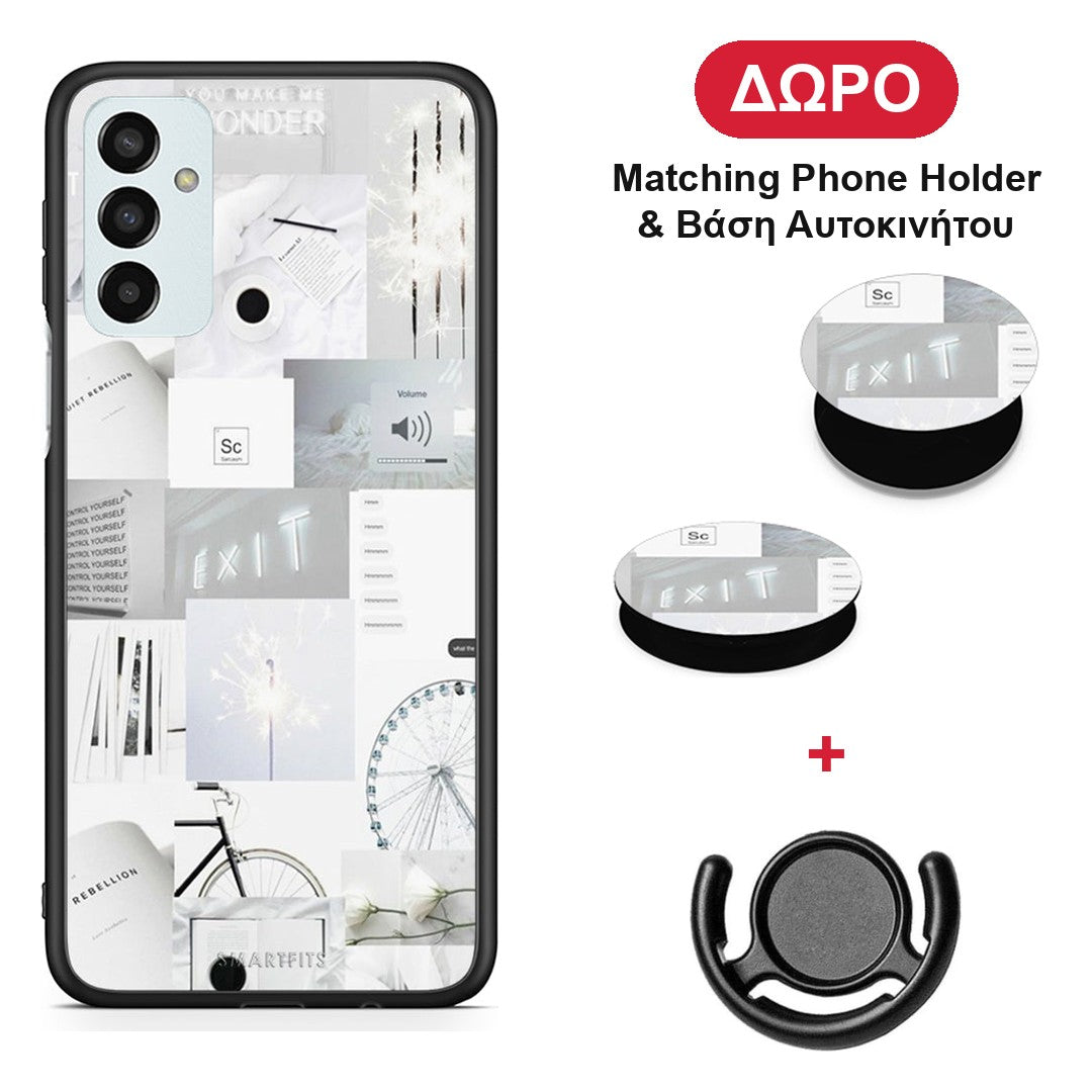 Collage Make Me Wonder - Samsung Galaxy M23 / F23 θήκη + Δώρο Phone Holder & Βάση Αυτοκινήτου