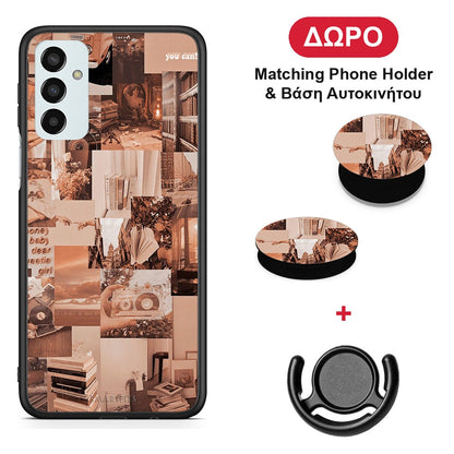 Collage You Can - Samsung Galaxy M23 / F23 θήκη + Δώρο Phone Holder & Βάση Αυτοκινήτου