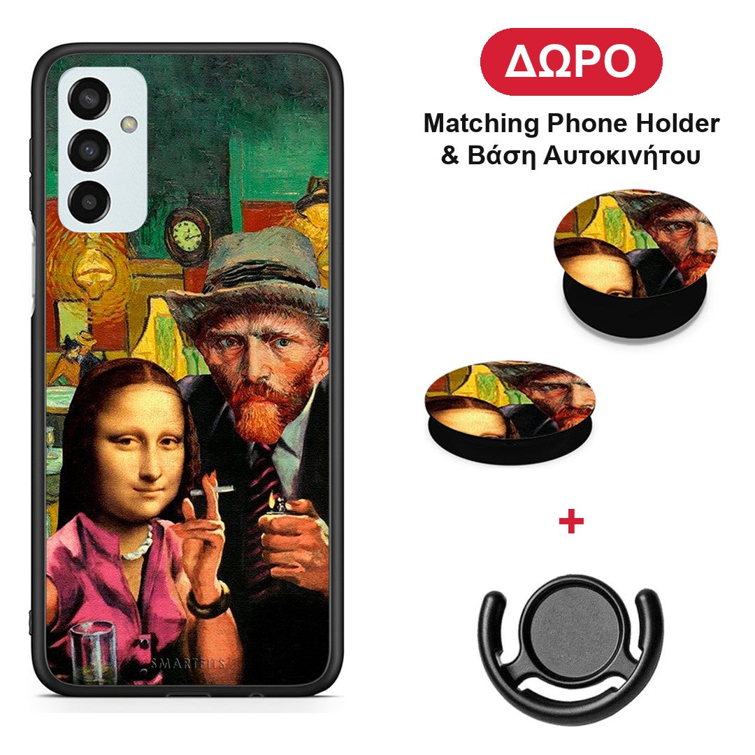Funny Art - Samsung Galaxy M23 / F23 θήκη + Δώρο Phone Holder & Βάση Αυτοκινήτου