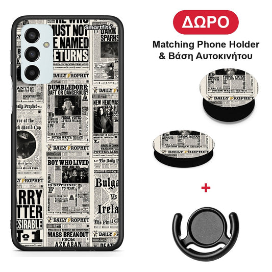 Harry Paper - Samsung Galaxy M23 / F23 θήκη + Δώρο Phone Holder & Βάση Αυτοκινήτου