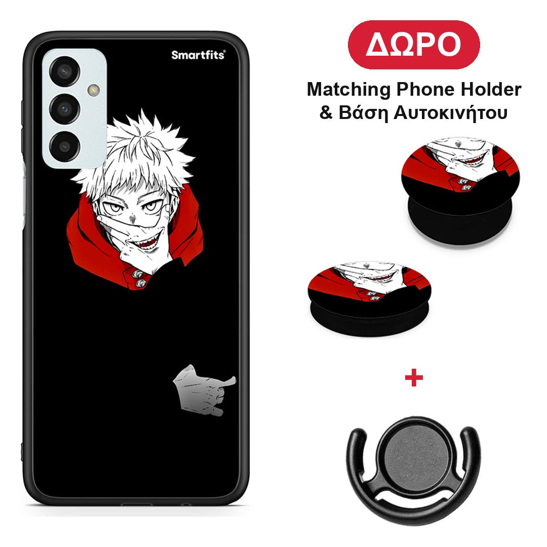 Itadori Anime - Samsung Galaxy M23 / F23 θήκη + Δώρο Phone Holder & Βάση Αυτοκινήτου