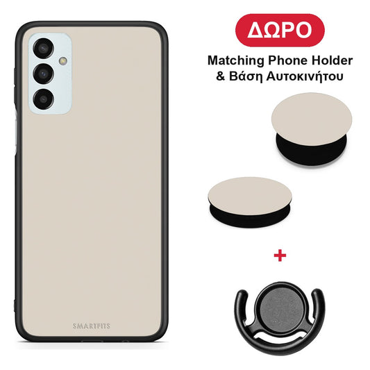 Ivory Beige - Samsung Galaxy M23 / F23 θήκη + Δώρο Phone Holder & Βάση Αυτοκινήτου
