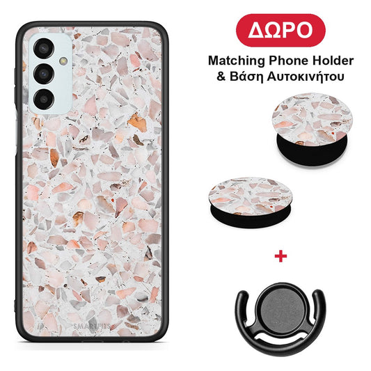 Marble Terrazzo - Samsung Galaxy M23 / F23 θήκη + Δώρο Phone Holder & Βάση Αυτοκινήτου