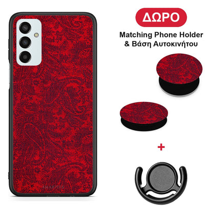 Paisley Cashmere - Samsung Galaxy M23 / F23 θήκη + Δώρο Phone Holder & Βάση Αυτοκινήτου