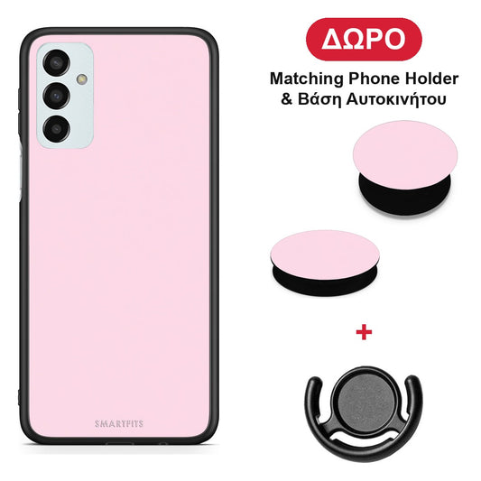 Pale Pink - Samsung Galaxy M23 / F23 θήκη + Δώρο Phone Holder & Βάση Αυτοκινήτου