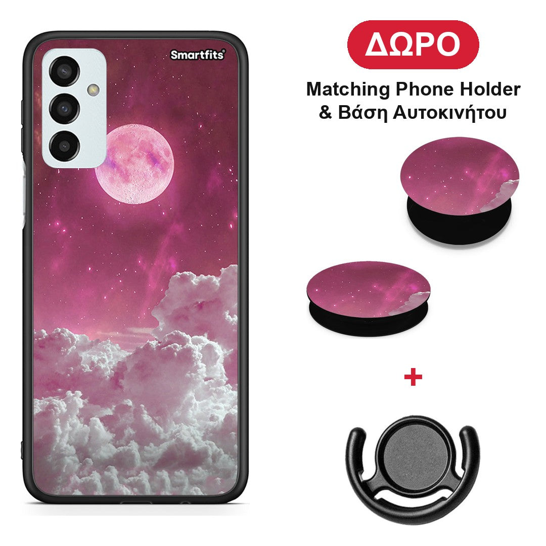 Pink Moon - Samsung Galaxy M23 / F23 θήκη + Δώρο Phone Holder & Βάση Αυτοκινήτου