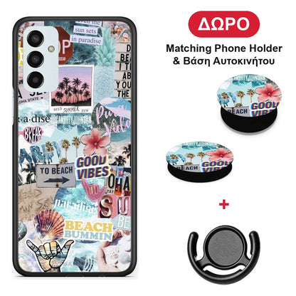 Summer Vibes - Samsung Galaxy M23 / F23 θήκη + Δώρο Phone Holder & Βάση Αυτοκινήτου