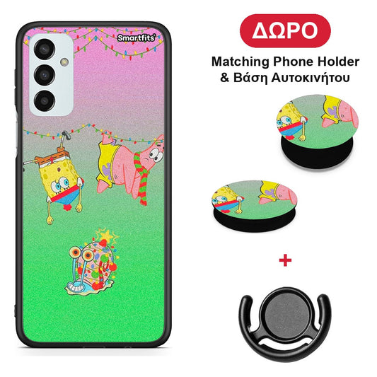 Xmas Lights - Samsung Galaxy M23 / F23 θήκη + Δώρο Phone Holder & Βάση Αυτοκινήτου