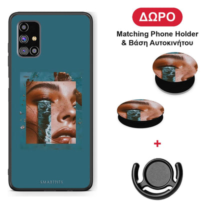 Cry An Ocean - Samsung Galaxy M31s θήκη + Δώρο Phone Holder & Βάση Αυτοκινήτου