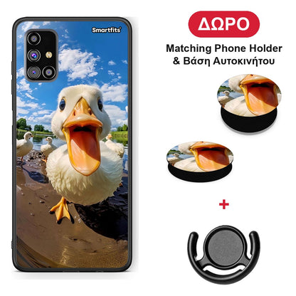 Duck Face - Samsung Galaxy M31s θήκη + Δώρο Phone Holder & Βάση Αυτοκινήτου