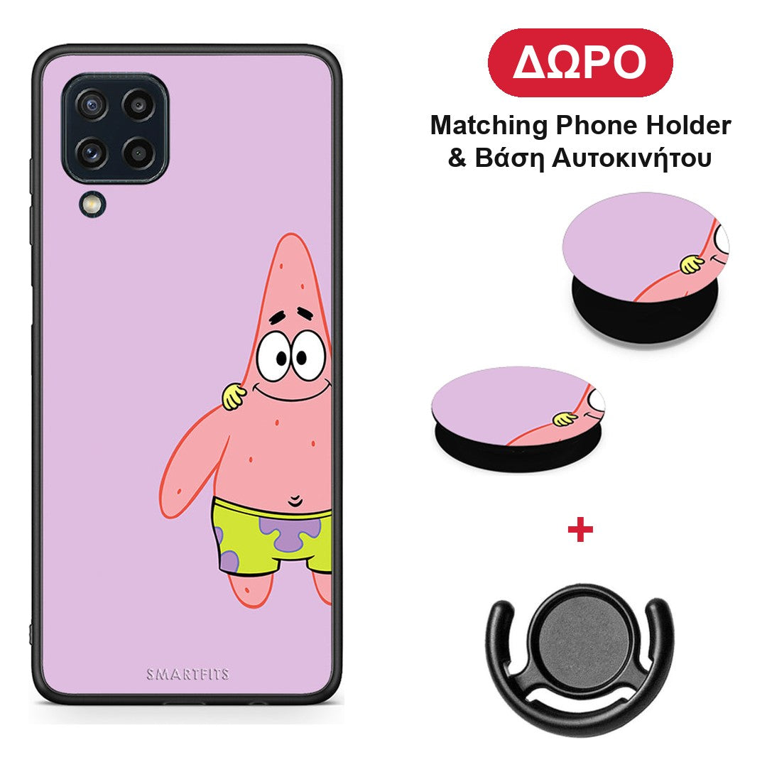 Friends Patrick - Samsung Galaxy M32 4G / M22 θήκη + Δώρο Phone Holder & Βάση Αυτοκινήτου