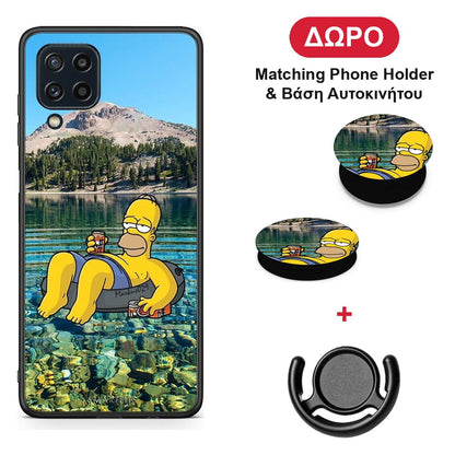 Summer Happiness - Samsung Galaxy M32 4G / M22 θήκη + Δώρο Phone Holder & Βάση Αυτοκινήτου