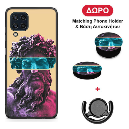 Zeus Art - Samsung Galaxy M32 4G / M22 θήκη + Δώρο Phone Holder & Βάση Αυτοκινήτου