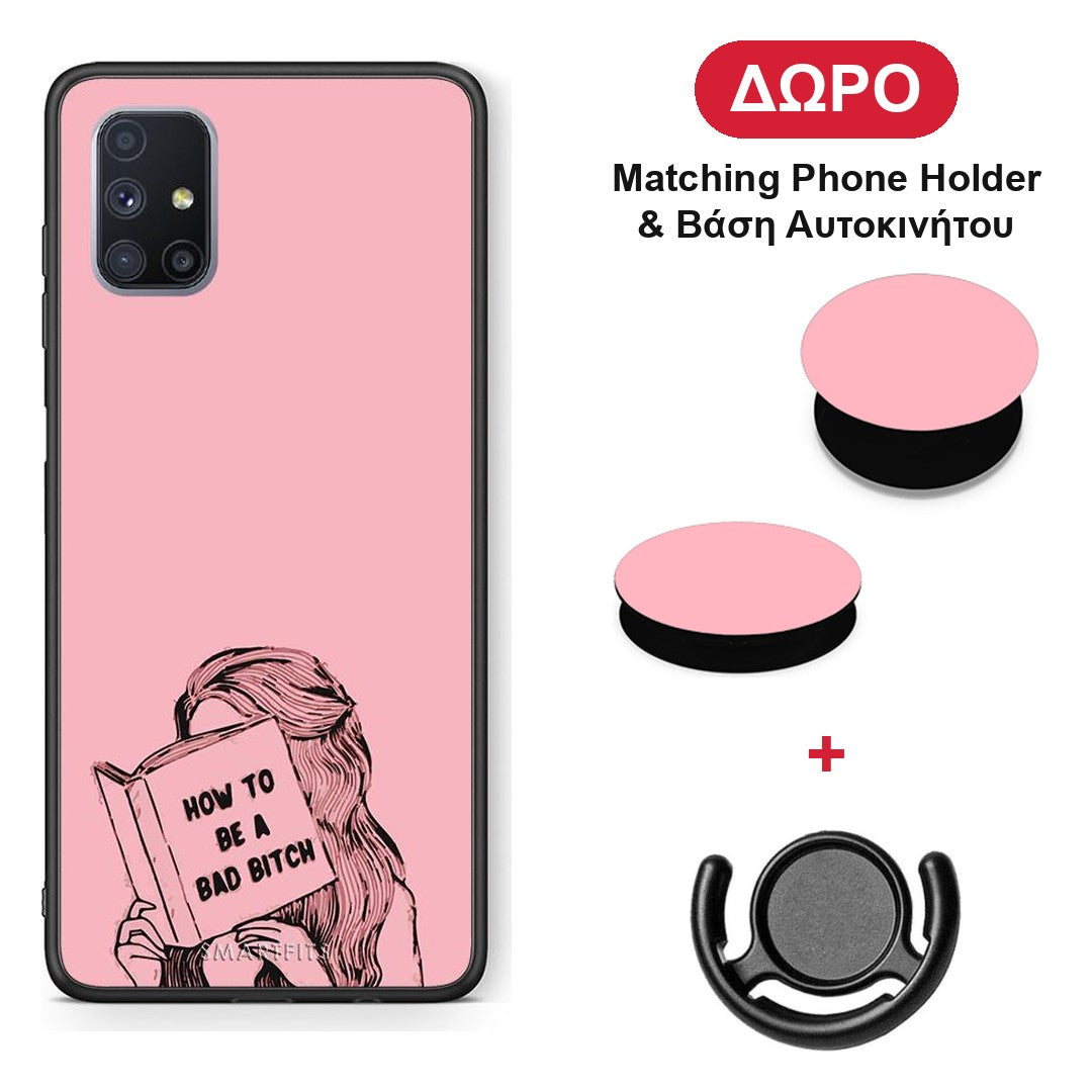 Bad Bitch - Samsung Galaxy M51 θήκη + Δώρο Phone Holder & Βάση Αυτοκινήτου