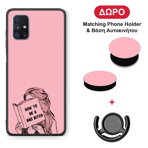 Bad Bitch - Samsung Galaxy M51 θήκη + Δώρο Phone Holder & Βάση Αυτοκινήτου