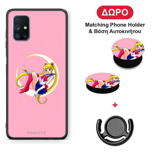 Moon Girl - Samsung Galaxy M51 θήκη + Δώρο Phone Holder & Βάση Αυτοκινήτου