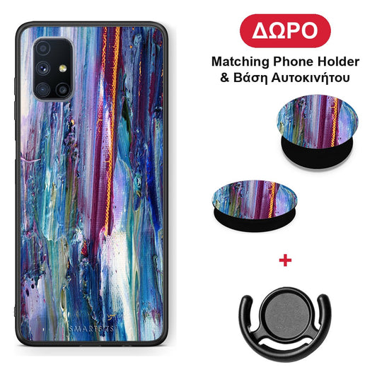 Paint Winter - Samsung Galaxy M51 θήκη + Δώρο Phone Holder & Βάση Αυτοκινήτου