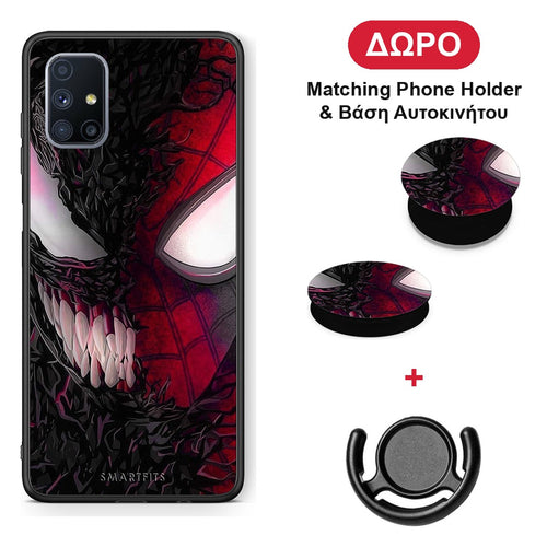 PopArt SpiderVenom - Samsung Galaxy M51 θήκη + Δώρο Phone Holder & Βάση Αυτοκινήτου