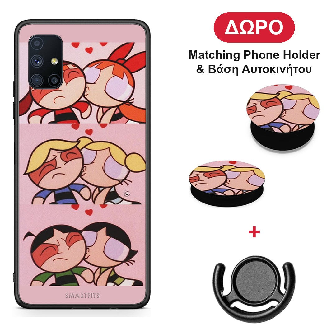 Puff Love - Samsung Galaxy M51 θήκη + Δώρο Phone Holder & Βάση Αυτοκινήτου