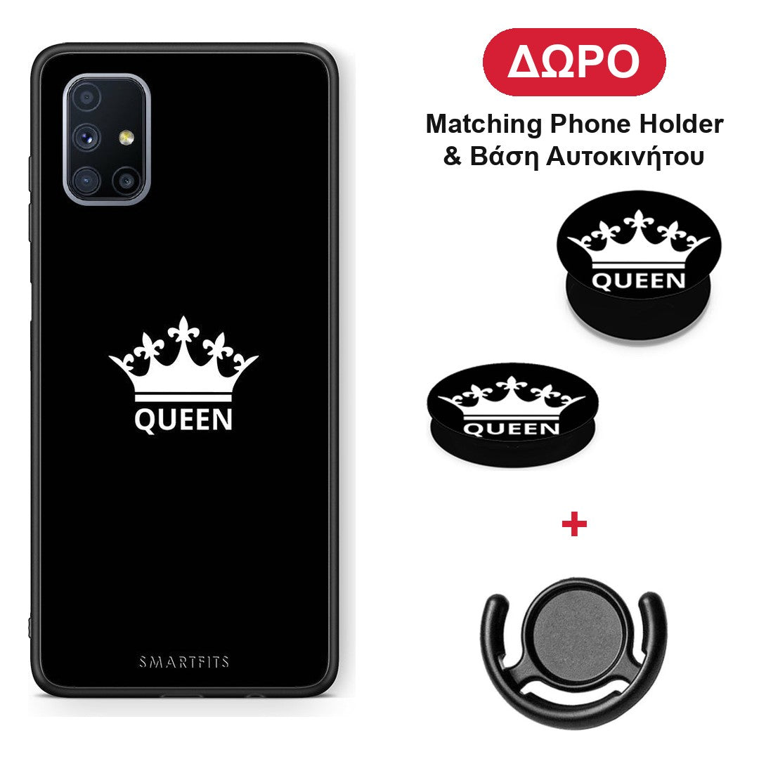 Valentine Queen - Samsung Galaxy M51 θήκη + Δώρο Phone Holder & Βάση Αυτοκινήτου