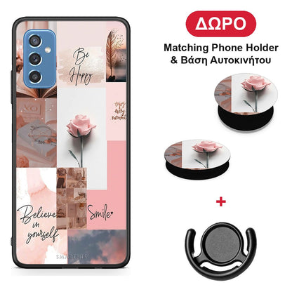 Aesthetic Collage - Samsung Galaxy M52 5G θήκη + Δώρο Phone Holder & Βάση Αυτοκινήτου