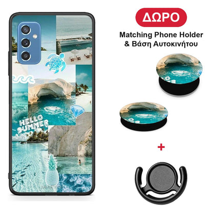 Aesthetic Summer - Samsung Galaxy M52 5G θήκη + Δώρο Phone Holder & Βάση Αυτοκινήτου