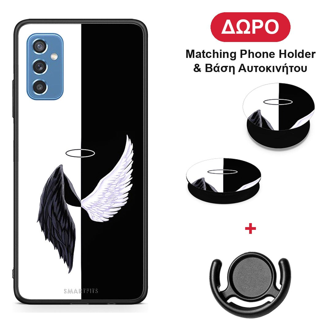 Angels Demons - Samsung Galaxy M52 5G θήκη + Δώρο Phone Holder & Βάση Αυτοκινήτου