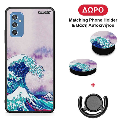 Blue Waves - Samsung Galaxy M52 5G θήκη + Δώρο Phone Holder & Βάση Αυτοκινήτου