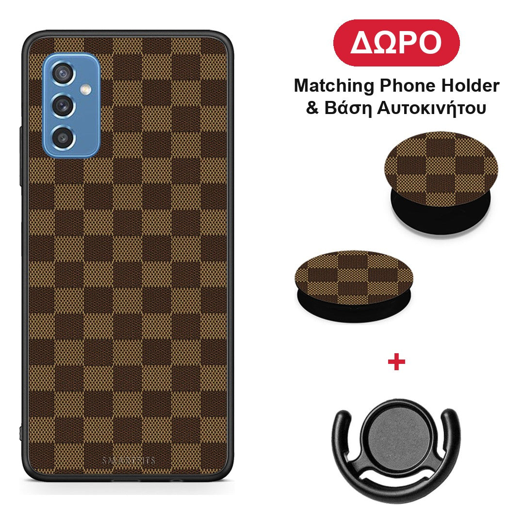Designer Glamour - Samsung Galaxy M52 5G θήκη + Δώρο Phone Holder & Βάση Αυτοκινήτου