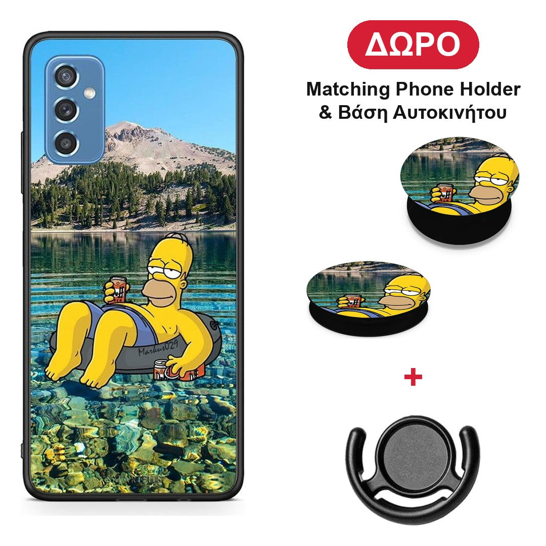 Summer Happiness - Samsung Galaxy M52 5G θήκη + Δώρο Phone Holder & Βάση Αυτοκινήτου