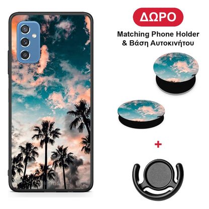 Summer Sky - Samsung Galaxy M52 5G θήκη + Δώρο Phone Holder & Βάση Αυτοκινήτου