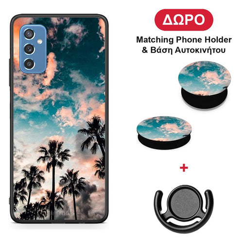 Summer Sky - Samsung Galaxy M52 5G θήκη + Δώρο Phone Holder & Βάση Αυτοκινήτου