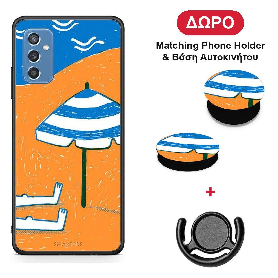 Summering - Samsung Galaxy M52 5G θήκη + Δώρο Phone Holder & Βάση Αυτοκινήτου