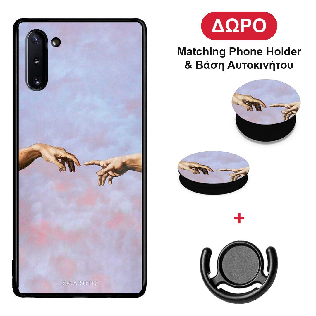 Adam Hand - Samsung Galaxy Note 10 θήκη + Δώρο Phone Holder & Βάση Αυτοκινήτου