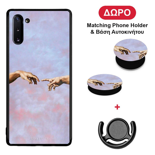 Adam Hand - Samsung Galaxy Note 10 θήκη + Δώρο Phone Holder & Βάση Αυτοκινήτου