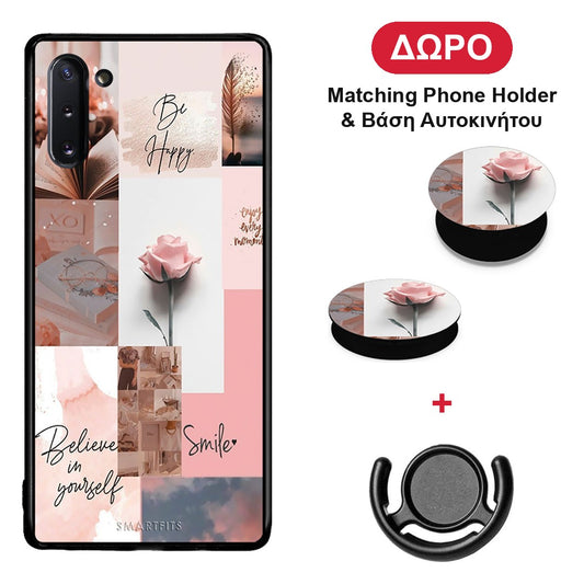 Aesthetic Collage - Samsung Galaxy Note 10 θήκη + Δώρο Phone Holder & Βάση Αυτοκινήτου